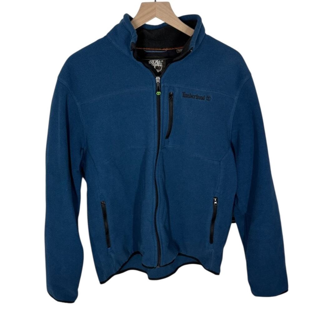 TIMBERLAND Blue Zip Up Fleece Jacket SZ LG